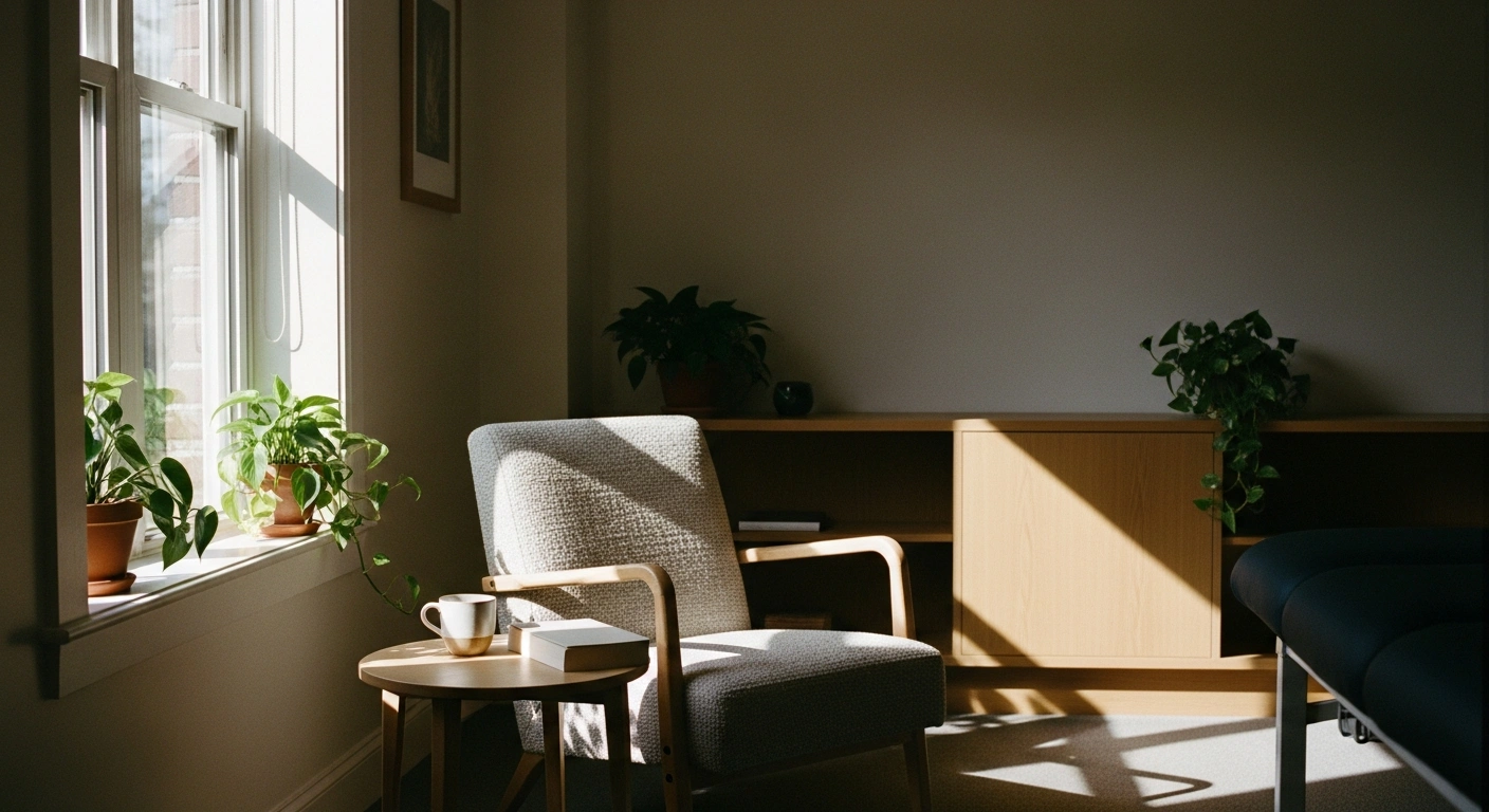 Therapieruimte bij Praktijk Maduh voor kennismakingsgesprek EMDR therapie